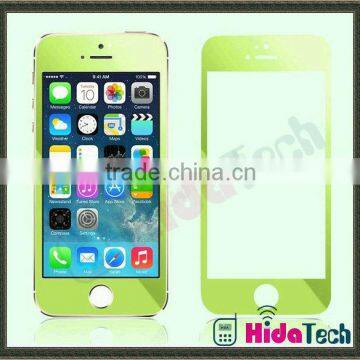 Full body colorful tempered glass screen protector for iPhone 5g