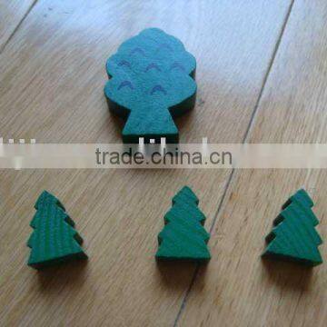 wooden tree token