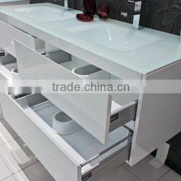 High gloss white mdf bathroom cabinet