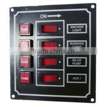 4-Gang Marine Switch Panel