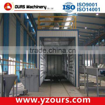 China best quality sand blast booth with recovery system