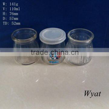 4oz 100ml glass pudding jar yogurt glass jar wholesale