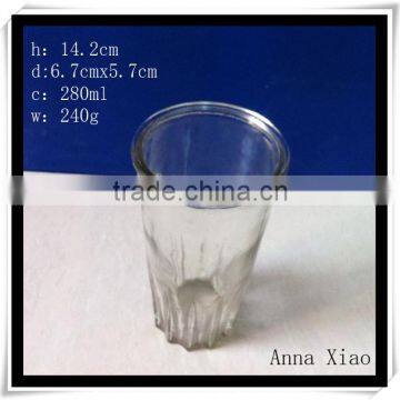 height 142mm glass products for folwers cup shaped