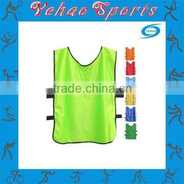 Full sublimated soccer vest bibs custom made multicolor