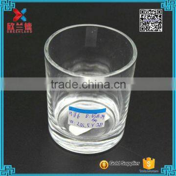 Wholesale Cheap ! 220ml White Glass Candle Jar / Round Wild-mouth Bottle photo-3