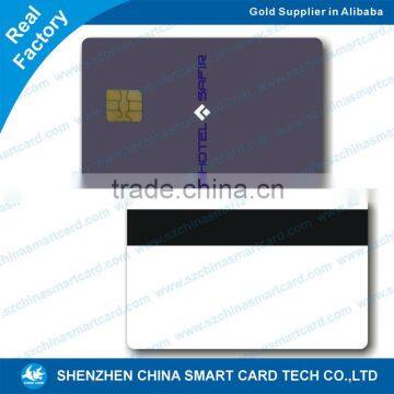 printed plastic pvc contact cr80 smart chip id card