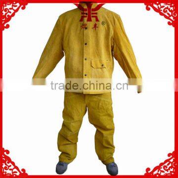 F-3001 factory-outlet cow split leather welding apparel