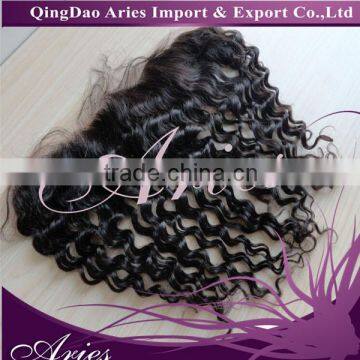 Peruvian lace frontal loose wave 13x4 virgin lace frontal with baby hair virgin human hair silk base frontal closure