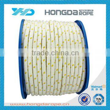 braided colored polypropylene rope/ braided pp rope