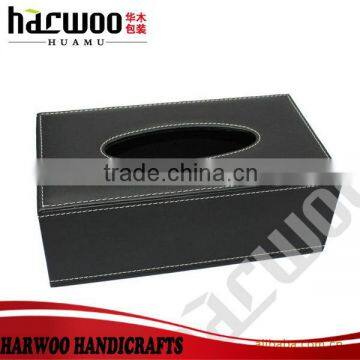 Fashion leather tissue box cover good quality