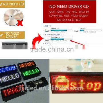 LED Name Tag / LED Name Badge for Scrolling Messages photo-3