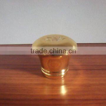 Zamac perfume bottle golden cap