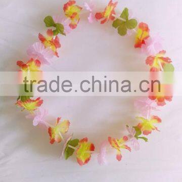 Customized Promotional Colorful Flower Lei Hawaii Collar for Hawaii photo-3