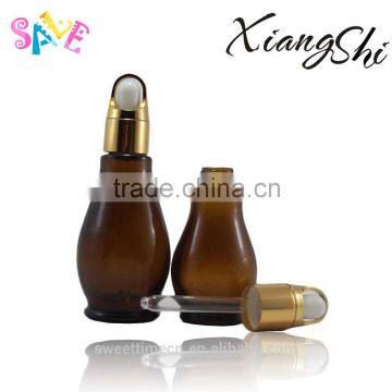 20ml ellipse shape glass essential oil dropper sealing type