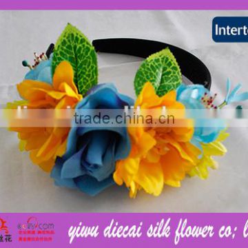 New Design Artificial Flower based Plastic Hairband