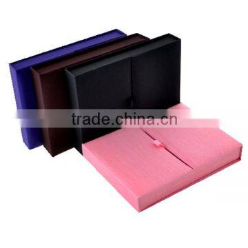 Good Quality Customized Luxury Silk Wedding Invitation Box photo-4