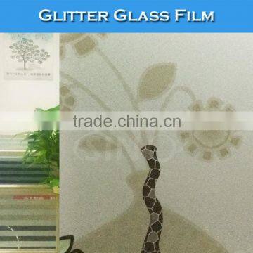 F003 Glitter Frost Glass Film Room Window Decoration Stickers