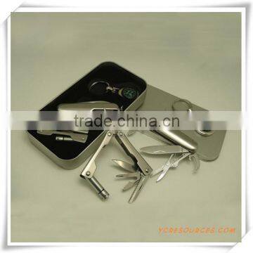 3pcs Multifunction tool kits with Torch in tin box (OS18001)