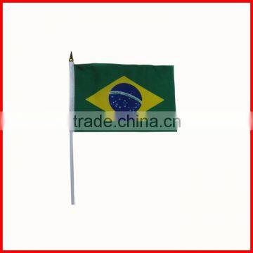 14*21cm promotion Brazil satin flag