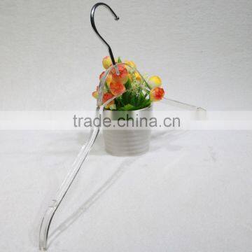 Manufacture transparent acrylic plastic hanger for clothes display