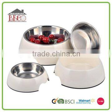 Wholesale variety types built-in stainless steel melamine salad bowl