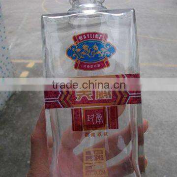 Multicolor flatbed print logo in glass bottle CMYK with CISS