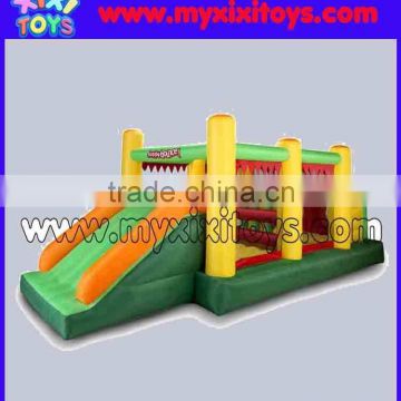 Small Commercial Inflatable obstacle course with slide