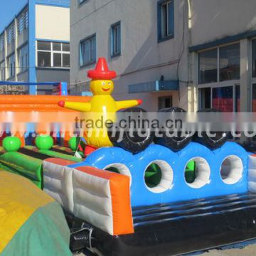 scarecrow inflatable obstacle course