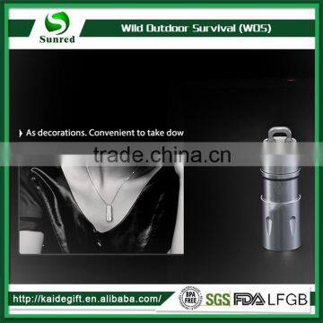 Stainless Steel Super Light Powerful Waterpfoof Rechargeable Mini LED Flashlight With 10180 Lithiumlon Battery