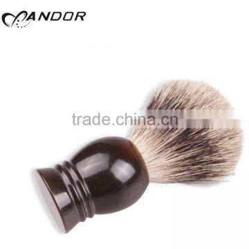 Barber Shop Need Products Resin Handle Black Pure Badger Hair Shaving Brush Knot photo-5