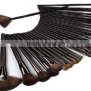 2016 hot sale 32pcs makeup brushes set with black handle