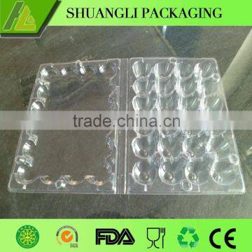 24 Holes Rectangular Clear Transparent Plastic Quail Egg Cartons photo-6