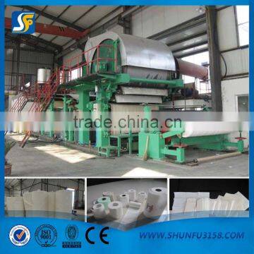 787mm-1575mm Toilet Green Paper Making Equipment(4-5 ton per day)