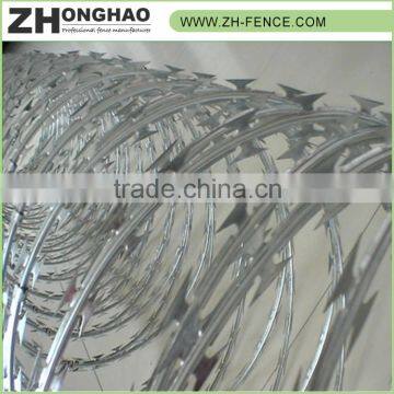 Powder Coated Eco-friendly Galvanized Iron Razor Fence Wire photo-6