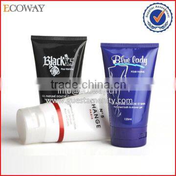 Solid color cosmetic tube with custom logo print