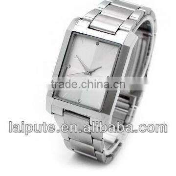 new design 2013 square stainless steel lay's watch pc movt