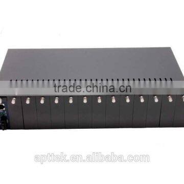 high quality 16 port media converter chassis price