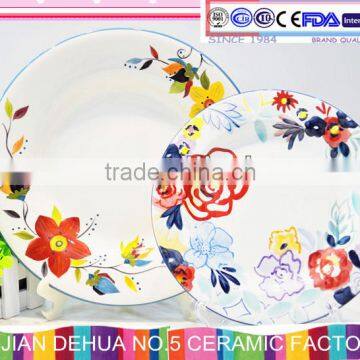 dolomite painted plate