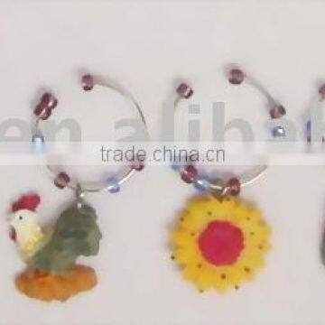 polyresin wine charm