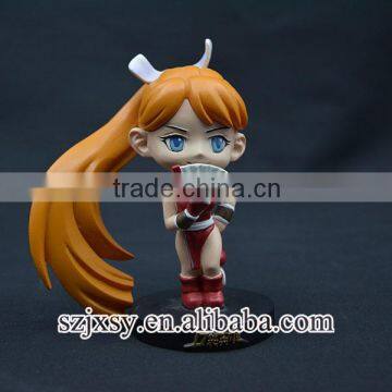 long hair small resin figure collectible japan girl figure