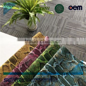 snake skin pu synthetic leather material price per meter