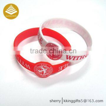 Custom made black rubber bracelets/ adjustable silicone wristband/ cool silicone wristband