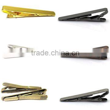 Men Metal Silver Gold Tone Simple Necktie Clip Clasp Tie Bar Clamp Pin Gift