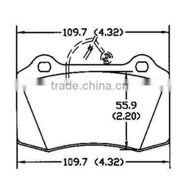 D592 101 889S for Peugeot icer brake pad