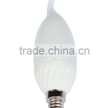 Led Lampen Candle Shape Tailed C37 Bulb 6.5w IC Driver E12 E14 E26 E27 Base CE RoHS Certifications Plastic Plus Aluminium photo-6