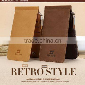 Wholesale Concise Men Leather Cash Card Holder bag