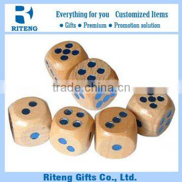 2016 Wooden Round Corner 50mm Blank Dice