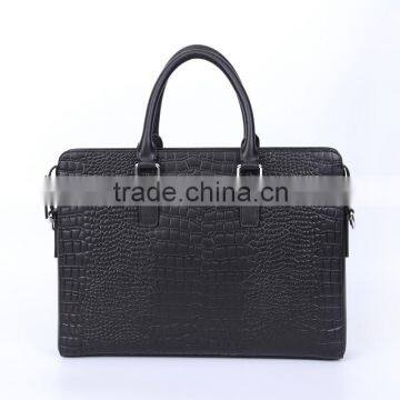 Wholesale price briefcase men's luxury briefcase crocodile leather briefcase