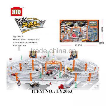 Metal BO racing car series, city tracks toys train for children