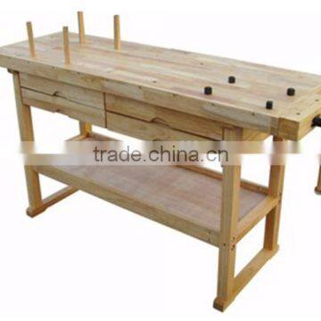 High quality rubber school lab wooden workbench